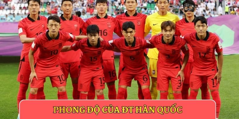 Phong độ của ĐT Hàn Quốc