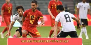 Soi kèo World Cup Bỉ vs Ai Cập
